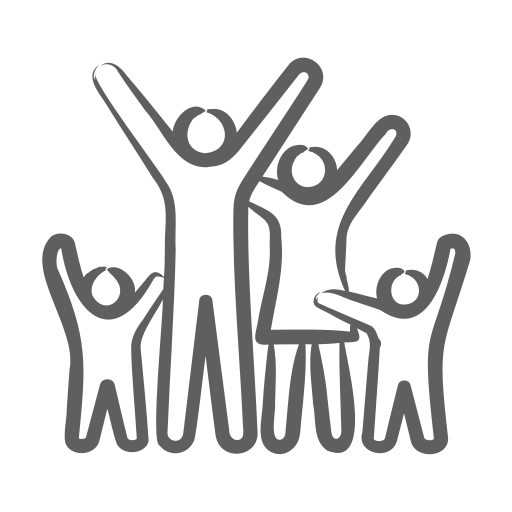 Symbol für Familientherapie – Unterstützung im System Familie